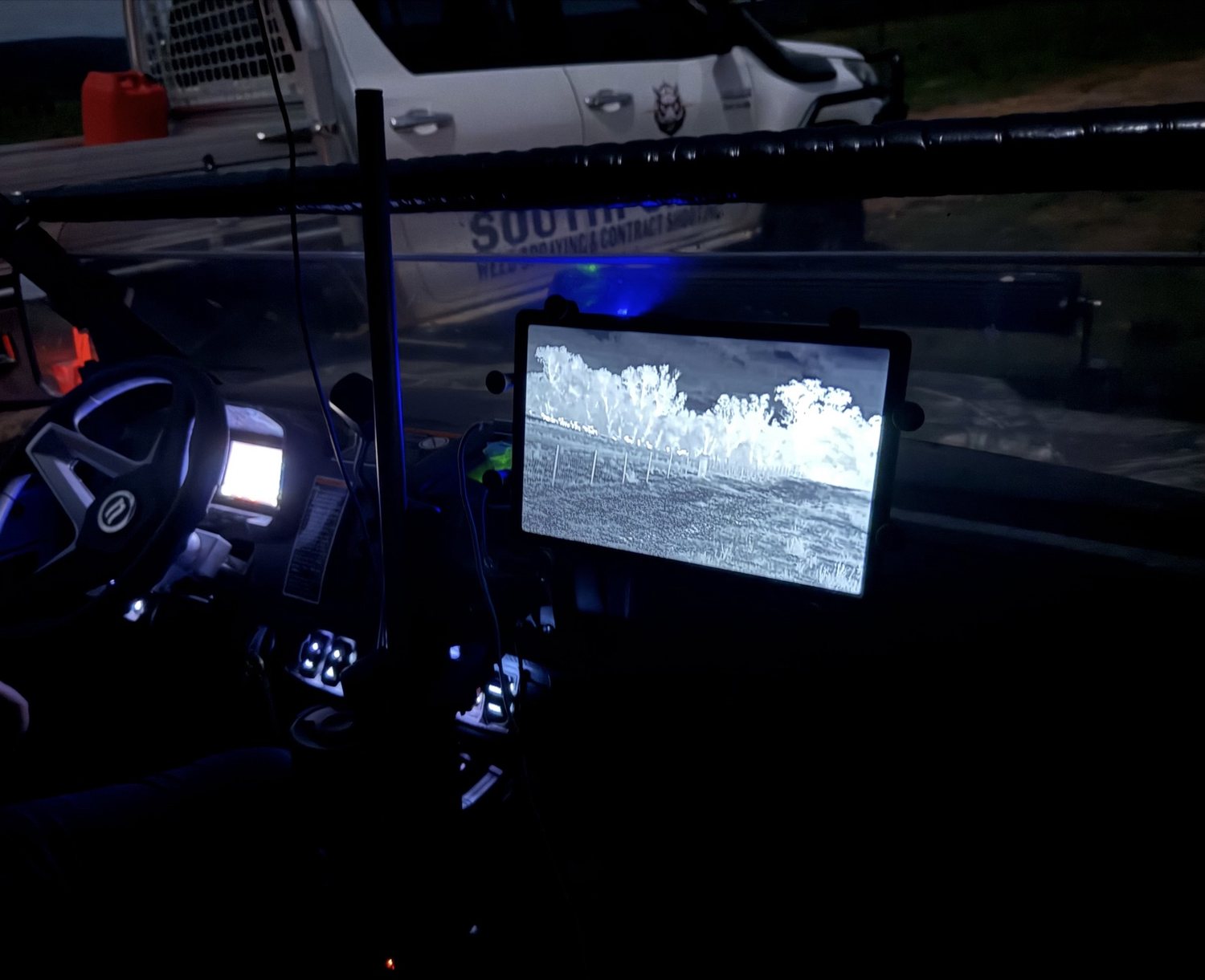 Thermal display operating inside SouthPoint's UTV
